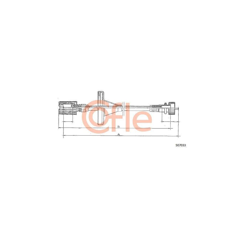 Cofle S07033 Speedometer Cable For Fiat Panda I Hatchback (141)