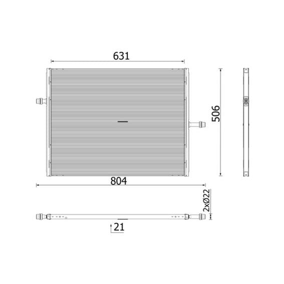 MAHLE CIR40000P Charge Air Cooler