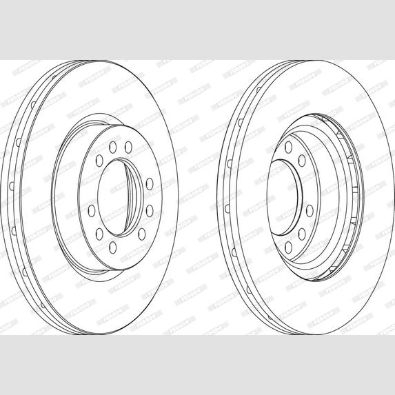 FERODO FCR235A Brake Disc