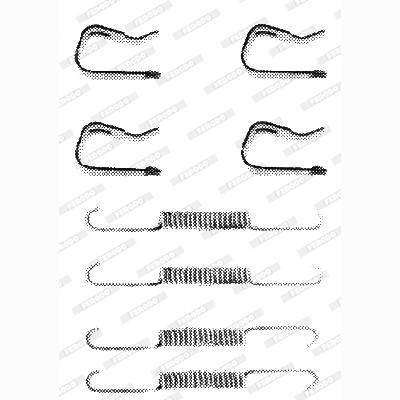 FERODO FBA141 Brake Shoes Accessory Kit
