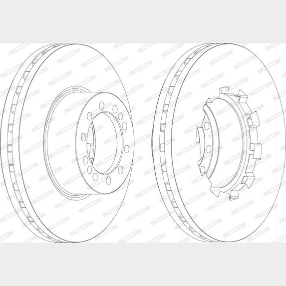 FERODO FCR283A Brake Disc