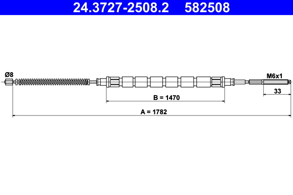 BOSCH 1987477648 Parking Brake Cable Pull