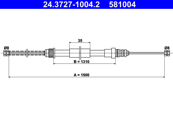 BOSCH 1987477813 Parking Brake Cable Pull