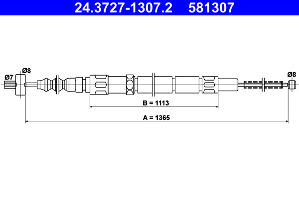 BOSCH 1987482266 Parking Brake Cable Pull