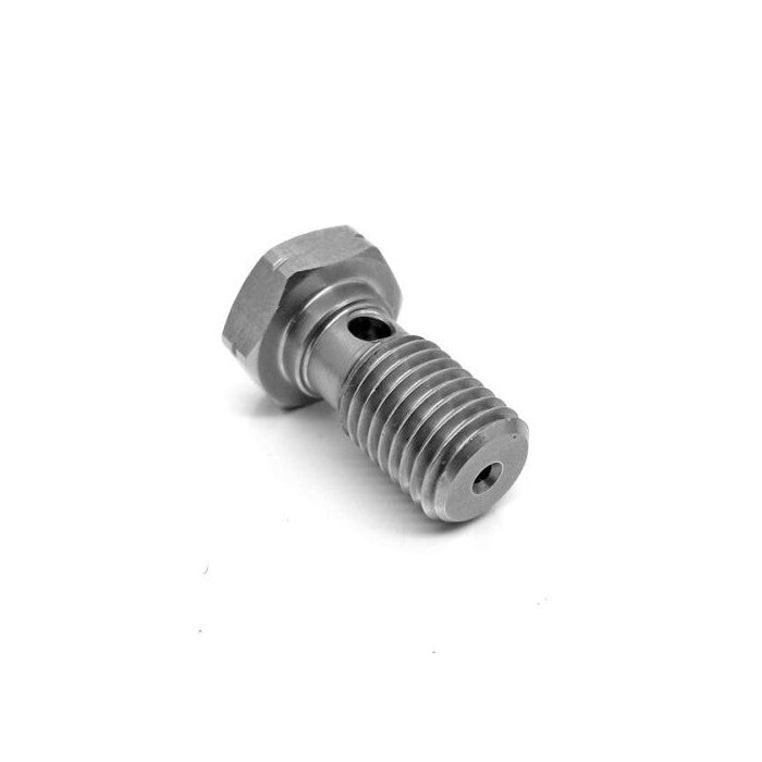 HEL Performance H160-35C-RES Stainless Steel M10 x 1.5 Banjo Bolt with 1.5mm Restriction for Turbo Oil Feeds | ML Performance Car Parts