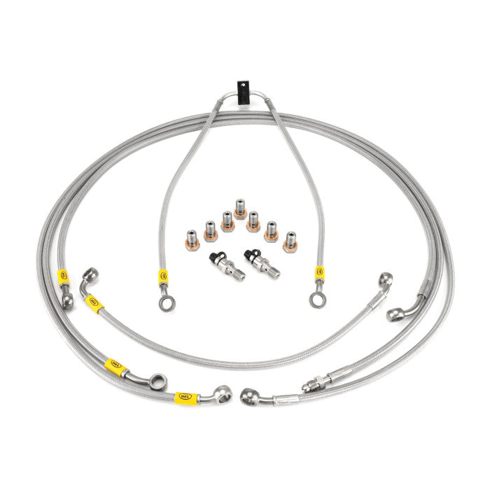 HEL Performance HBF0401 Flexible ABS Replacement Brake Lines Stainless Steel Braided | ML Performance Car Parts