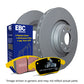 EBC PD03KF604 Jaguar Yellowstuff Front Brake Pad & Plain Disc Kit - ATE/TRW Caliper