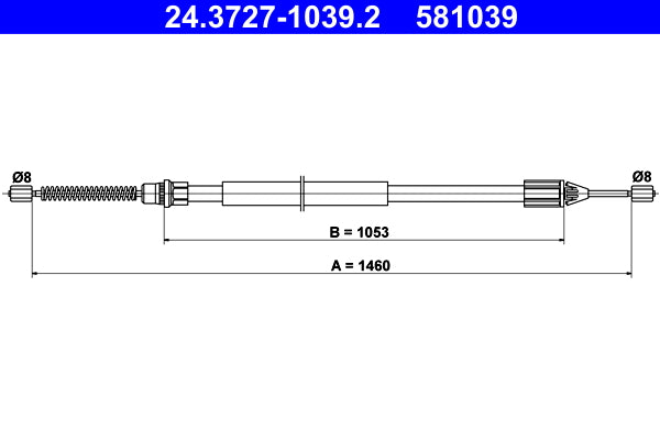 BOSCH 1987477708 Parking Brake Cable Pull