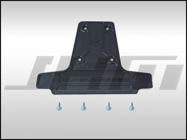 JHM JHM-06E103927K-BLK Supercharger Plate - Replaces factory cover - Billet (JHM) BLACK for B8 S4-S5 Q5-SQ5 C7 A6-A7 D4 A8 and 4L Q7 3.0T