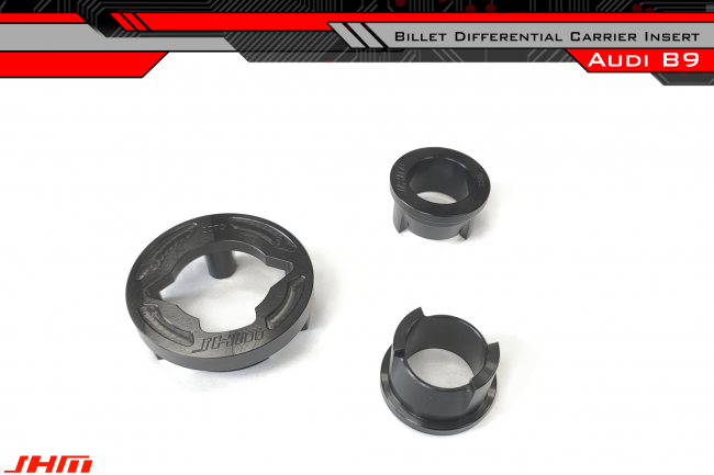 JHM JHM-4M0599257R-8W0599381B Rear Differential Carrier Insert Kit - Billet Aluminum (JHM) for Audi B9 A4-S4-S5-RS5-Allroad