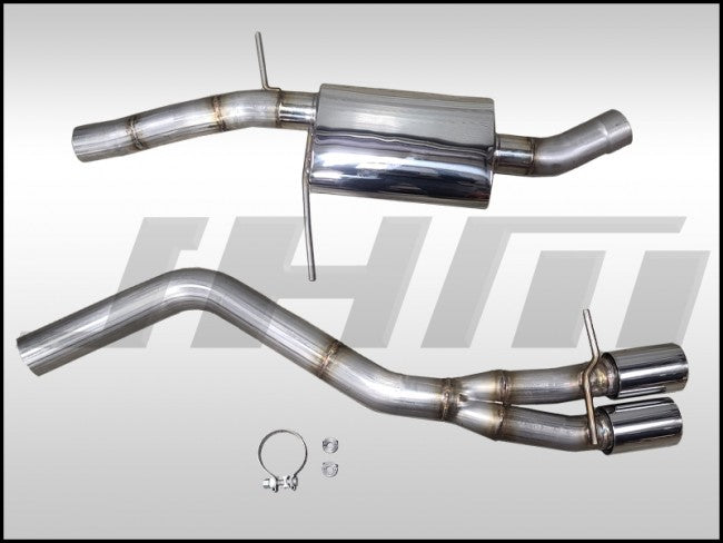 JHM JHM-B820TPCBSE Exhaust - - PARTIAL - 3" Performance Catback for Audi B8 A4-A5 2.0T (Single Exit)