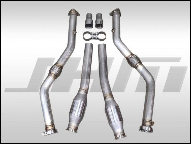 JHM JHM-C630TDPHFC Exhaust - Downpipes - High-Flow Cats - Non Resonated - (JHM) for C6-A6 3.0T