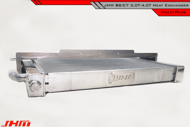 JHM JHM-PMPHXQ7-SILVER Heat Exchanger Kit (SILVER CORE) Bolt-On Performance Multi-Pass (JHM) for 4L Audi Q7 3.0T