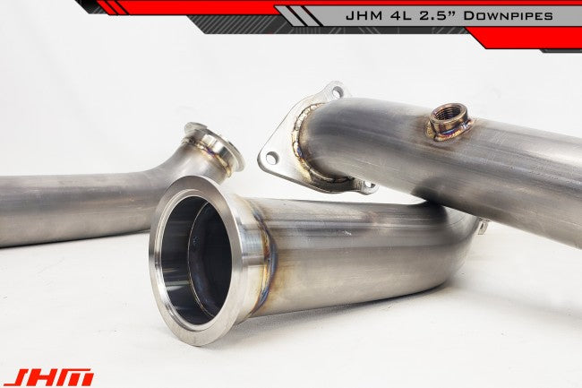 JHM JHM-Q730TDPHFCIBS Exhaust - High-Flow Cat Downpipes w/ Integrated Baffle System - (JHM) for Q7 3.0T