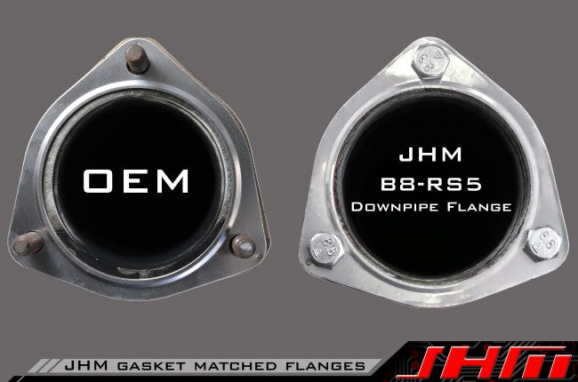 JHM JHM-RS5DPHFC Exhaust - 2.75" Performance High Flow Cat (HFC) Downpipes (JHM) for B8-B.5 RS4-RS5 4.2L *HEADERS REQUIRED*