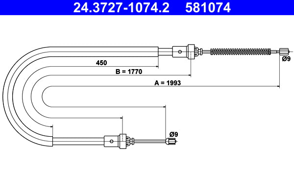 BOSCH 1987477854 Parking Brake Cable Pull