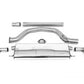 MillTek SSXVW621 VW Golf 80mm OPF/GPF Back System with Carbon Jet-115 Trims - EC Approved