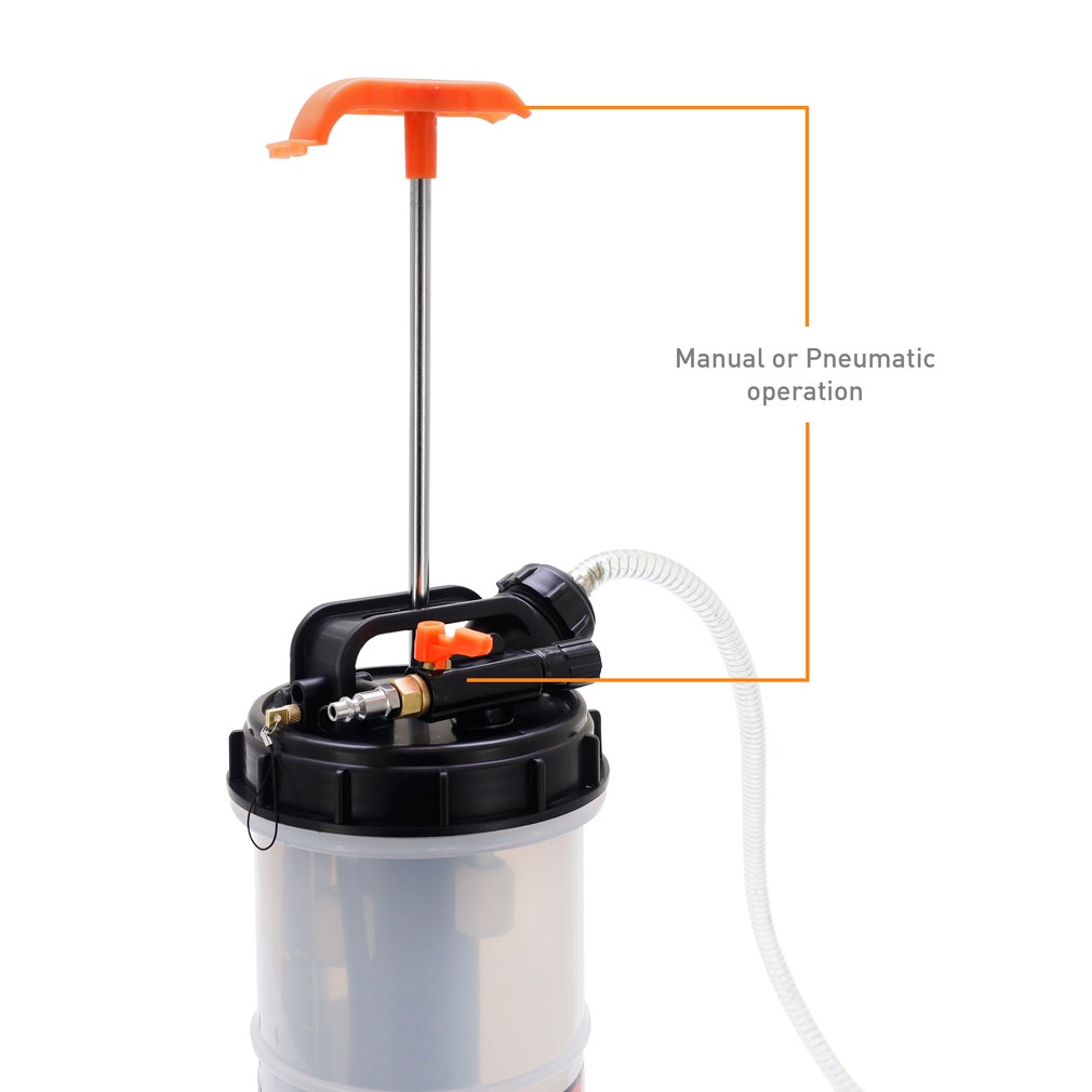 Mishimoto MMTL-FEX-MP95 Fluid Extractor, Manual and Pneumatic, 9.5L