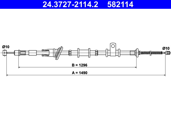 BOSCH 1987482208 Parking Brake Cable Pull
