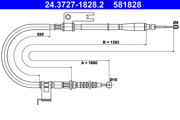 BOSCH 1987482289 Parking Brake Cable Pull