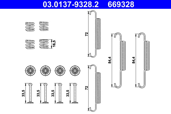 BOSCH 0204113810 Parking Brake Brake Shoe Set