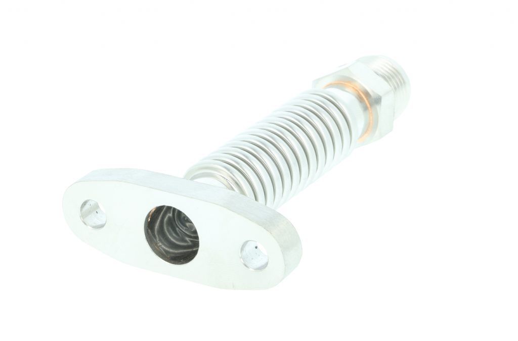Turbozentrum 463024 Oil return flange T3 / T4 pipe flexible - short version