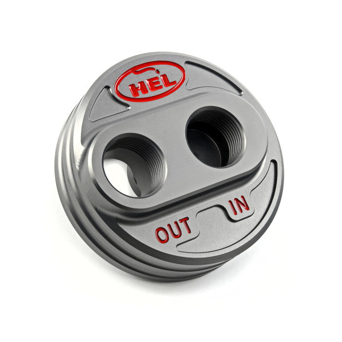HEL Performance HEL-OFTO Oil Filter Relocation Take Off Plate | ML Performance Car Parts