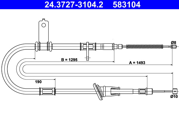 BOSCH 1987482237 Parking Brake Cable Pull