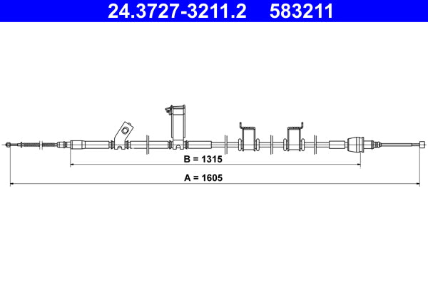 BOSCH 1987477709 Parking Brake Cable Pull