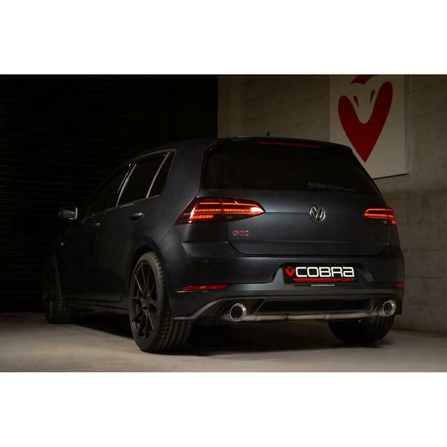Cobra Exhaust VW Golf GTI (Mk7.5) 2.0 TSI (5G) (17-20) Race Rear Axle Back (back box delete) Performance Exhaust