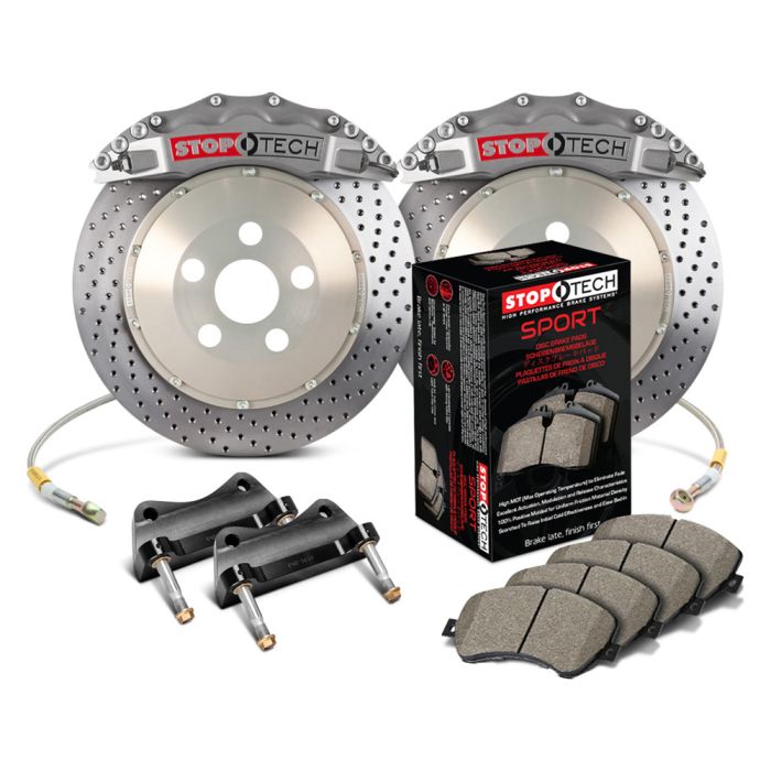 StopTech 83.842.6700.R2 Trophy Sport Big Brake Kit - Front - 355x32mm Drilled - STR-60 Anodized
