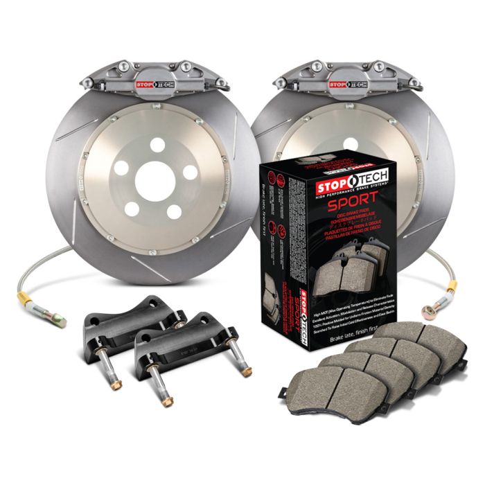 StopTech 83.827.002G.R1 Trophy Sport Big Brake Kit - Rear - 345x28mm Slotted - STR-22 Anodized