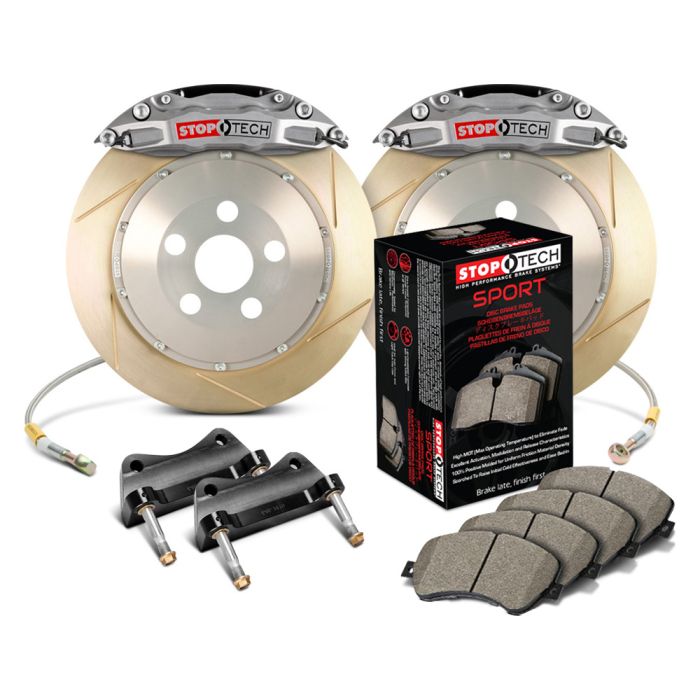 StopTech 83.838.4700.R3 Trophy Sport Big Brake Kit - Front - 355x32mm Slotted & Zinc Coated - STR-40 Anodized