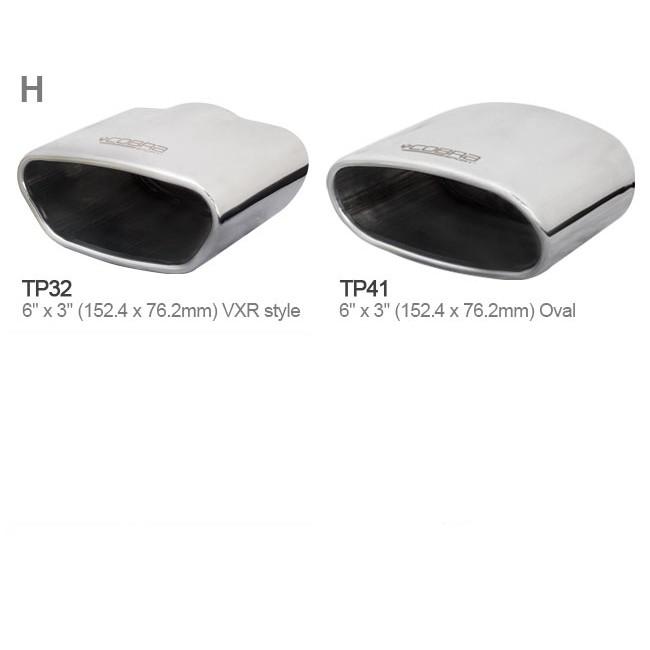 Cobra Exhaust Vauxhall Astra H VXR (05-11) 3" Cat Back Performance Exhaust