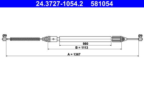 BOSCH 1987477561 Parking Brake Cable Pull