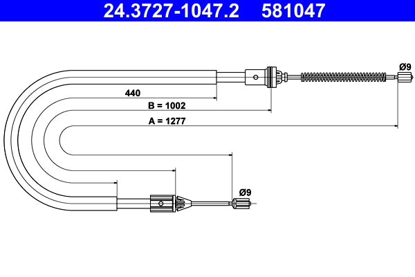BOSCH 1987477749 Parking Brake Cable Pull