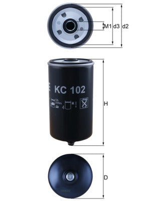 Mahle KC102 - Fuel Filter