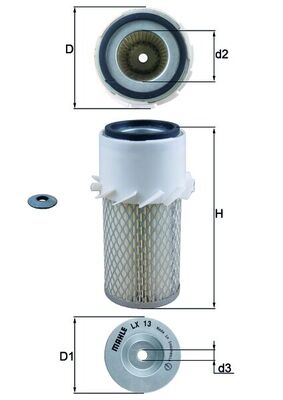 Mahle LX13 - Air Filter