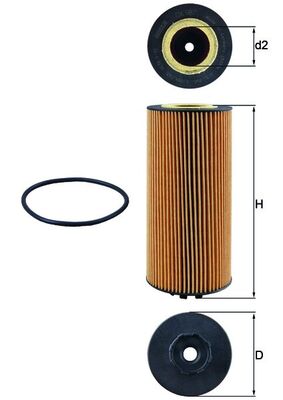Mahle OX987D - Oil Filter