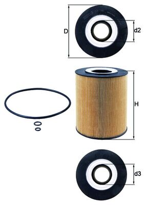 Mahle OX146D - Oil Filter