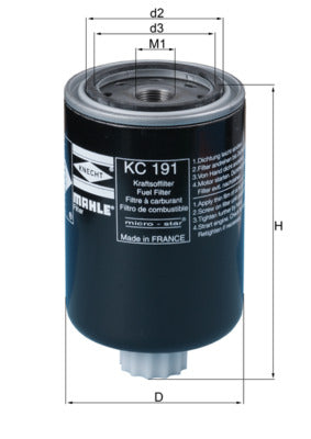 Mahle KC191 - Fuel Filter