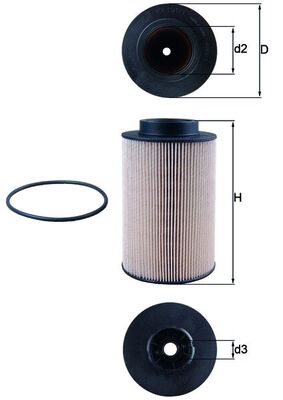 Mahle KX191/1D - Fuel Filter
