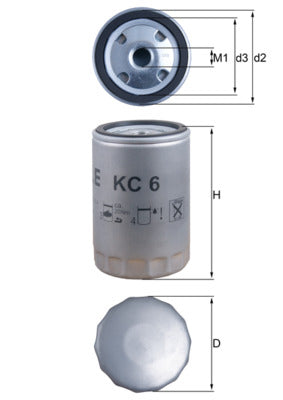 Mahle KC6 - Fuel Filter