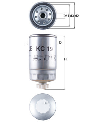 Mahle KC19 - Fuel Filter