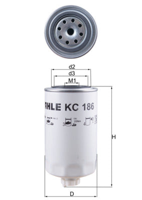 Mahle KC186 - Fuel Filter