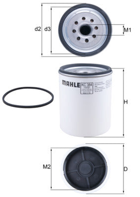 Mahle KC384D - Fuel Filter