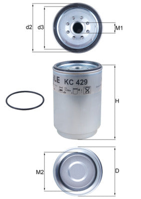 Mahle KC429D - Fuel Filter