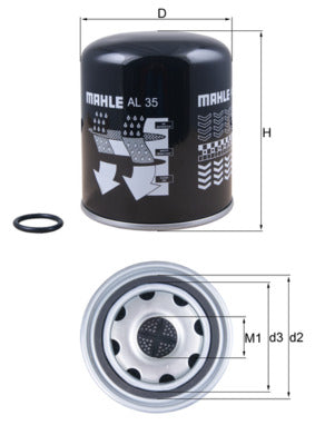 Mahle AL35 - Air Dryer Cartridge, compressed-air system