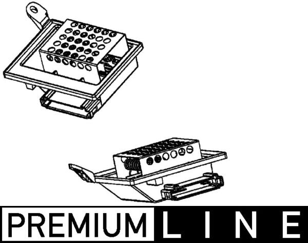 Mahle ABR87000P - Resistor, interior blower