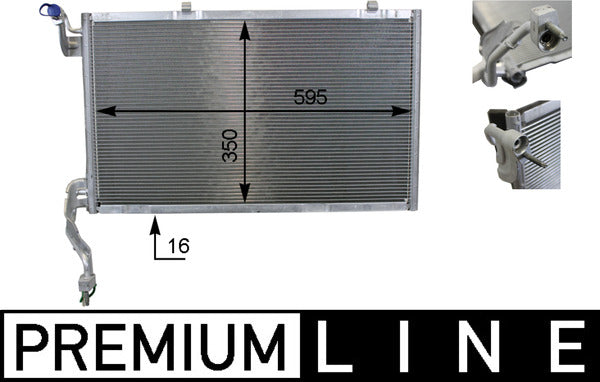 Mahle AC10000P - Condenser, air conditioning